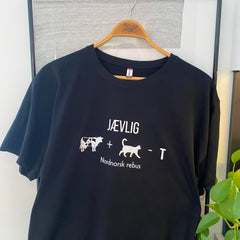 T-skjorte - nordnorsk rebus - kukat - svart