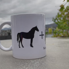 Hestkuk-kopp svart